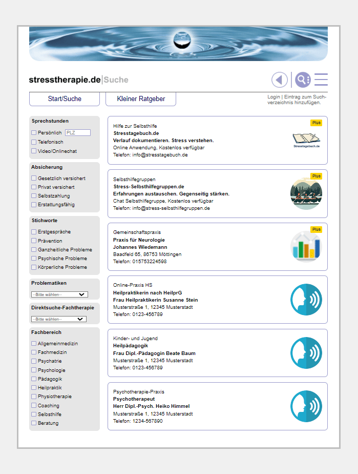 Kostenlose Eintrag